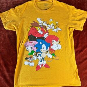 Sonic the Hedgehog Kids' Yellow Short Sleeve Tee